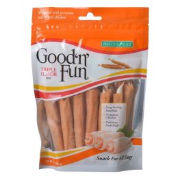 Healthy Hide Good'n' Fun Triple Flavor Ribs Rawhide Chicken and Pork Hide